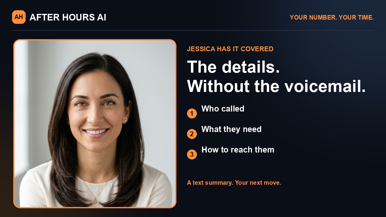 Jessica, your After Hours AI receptionist